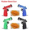 Children'S Simulation Toy Gun 100Pcs Eraser Boys Competitive Shooting Boys Gift Stretch Folding Can Be Fired Rubber Band Toy Gun