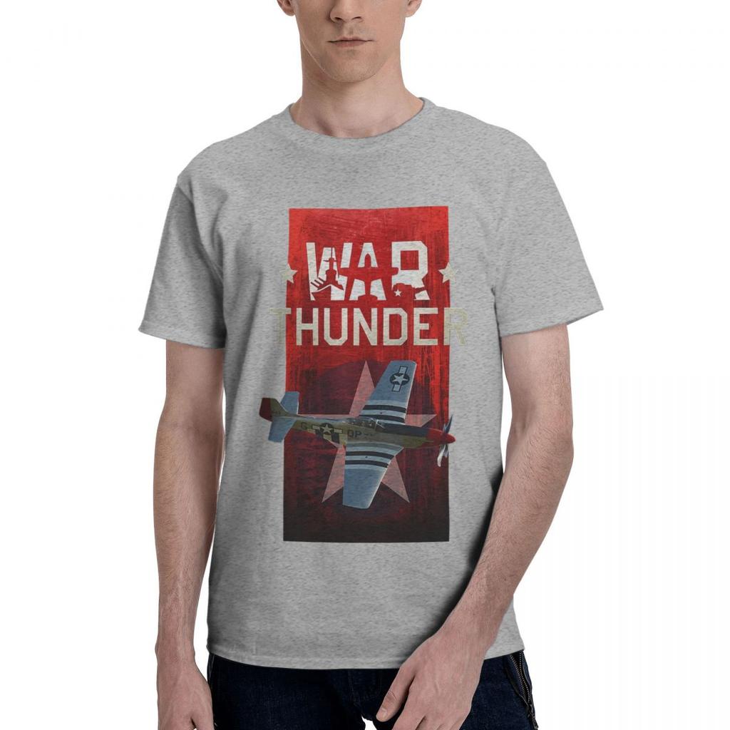War Thunder Game Airplane 100 Cotton Casual Breathable Confortable Shirt Short Sleeve TShirt Men TShirt