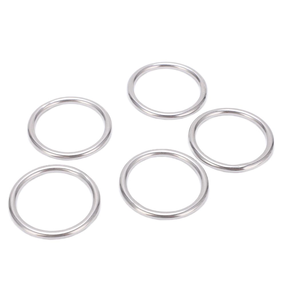 5Pcs 304 Stainless Steel Round O s Seamless Multi Purpose Welding Metal O s for Marine Boat Equipment s