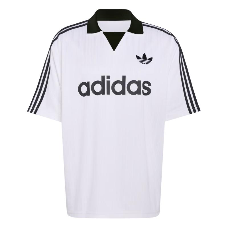 adidas Men's Three-Stripes Jersey Style Short Sleeve T-Shirt