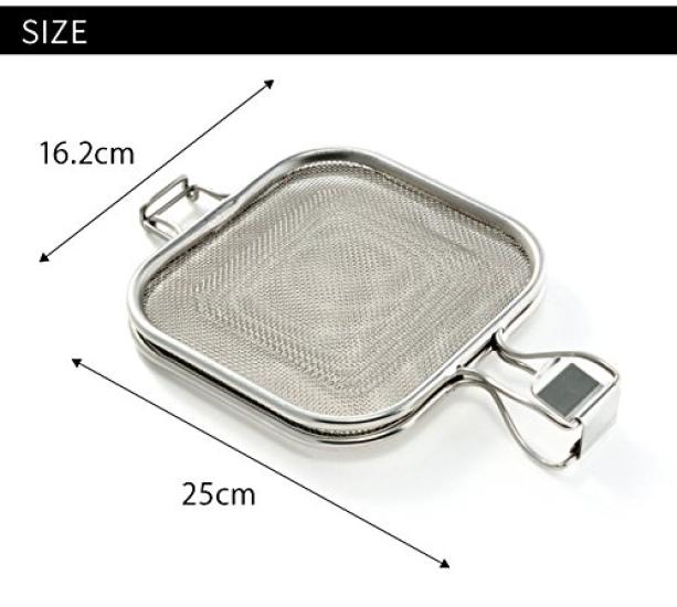 Oaks Raye Grill Hot Sandwich Maker Mesh Stainless Made In Suitable for Fish Grills - Steel, Japan, (LS1515)