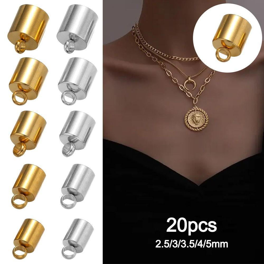 

Кожаные шнуры из нержавеющей стали, наконечники, бусины, шапки, изготовление ювелирных изделий своими руками, поиск расходных материалов 2.5mm золотой