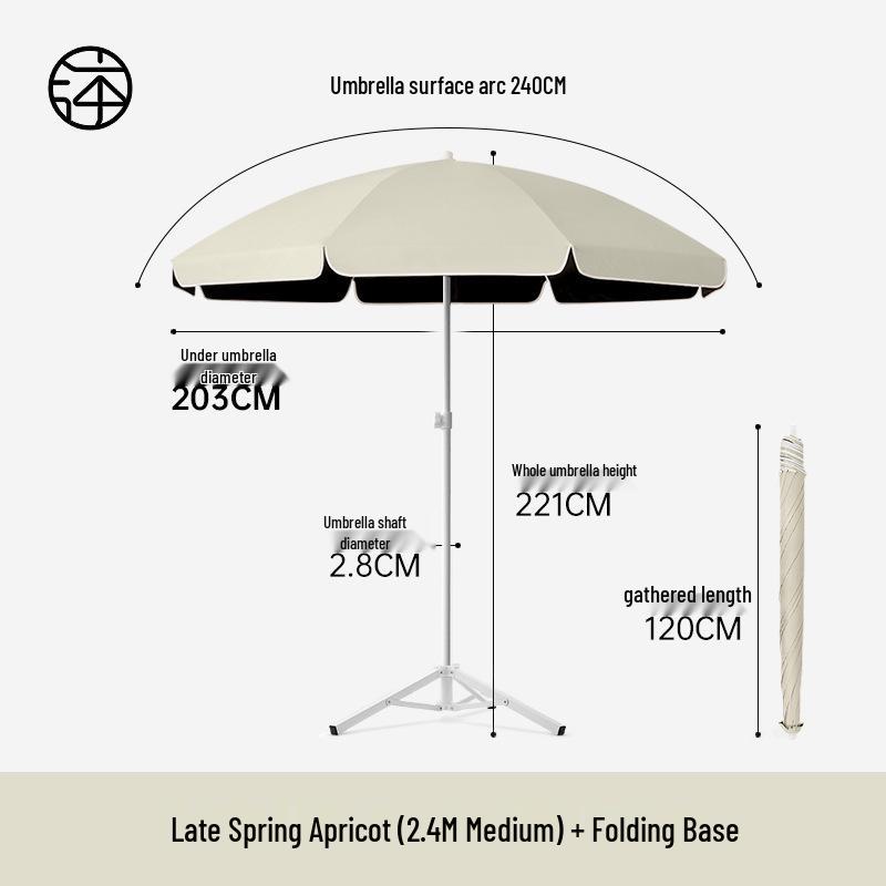 Large Outdoor Sunshade Commercial Stall Umbrella