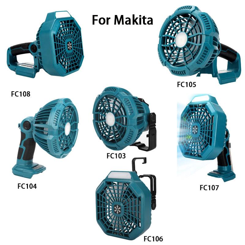 

Многофункциональный осветительный вентилятор для Makita BL1830 с литиевой батареей 14,4-18 В с лампой 3 Вт FC103 FC104 FC105 FC106 FC107 FC108