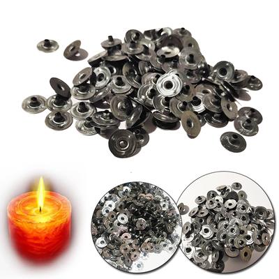 100 adet Metal Fitil Sürdürülebilir Mum Fitilleri Taban Mum Fitili Taşıma Tutucular Faydalı Araçlar Mum Yapımı