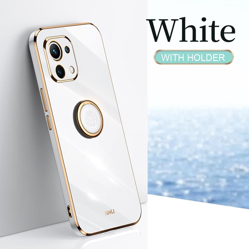 Plating Frame Phone Case On For Xiaomi Mi 11 Lite 5g NE Xiaomi11 4g 11lite 11i Mi11 I Luxury Soft Silicone Back Cover