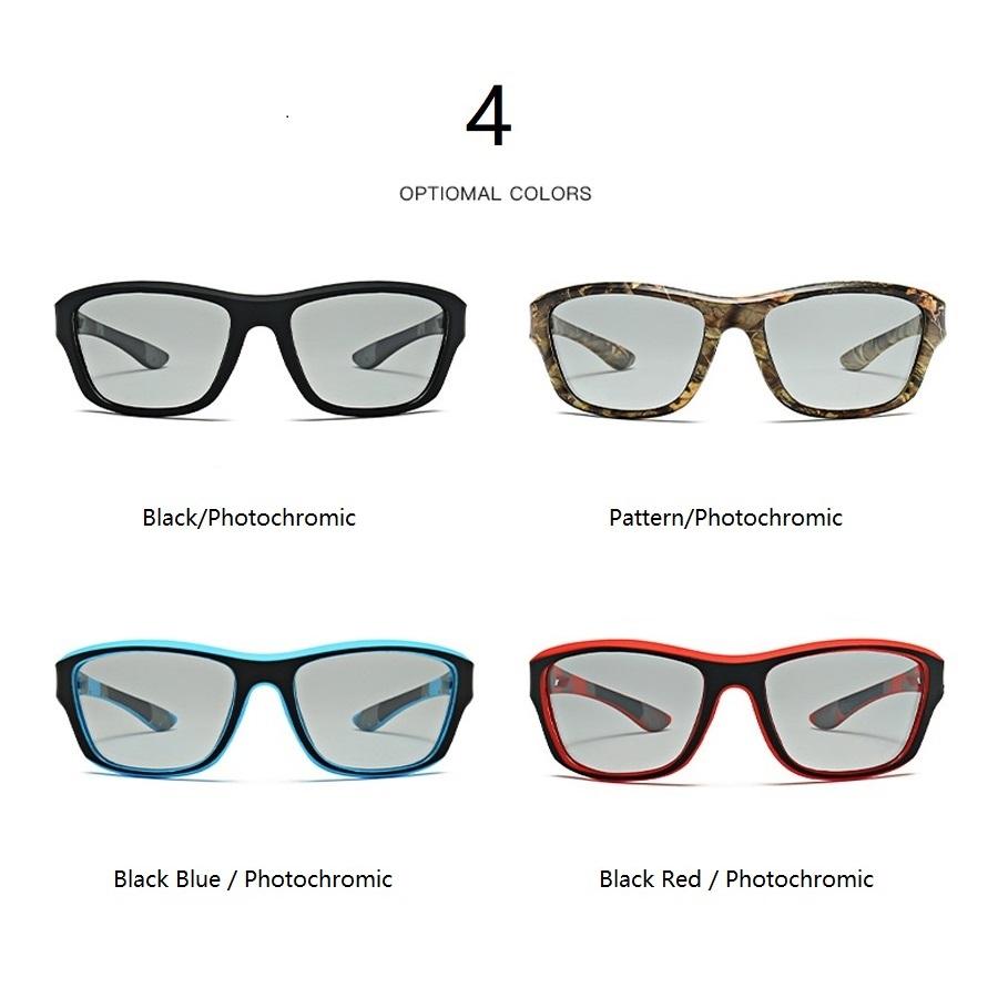 Pochromic Polarized Sports Vintage Sunglasses Men Women Fishing Cycling Driving Mountaineering Sport Retro Sun Glasses UV400