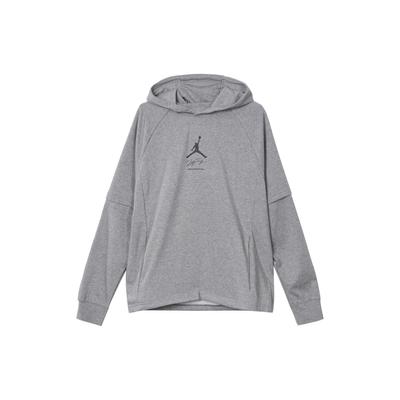 Jordan Logo Hooded Pullover Long-Sleeve Sweatshirt Men Tops Grey DV9782-091