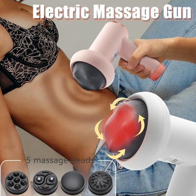 Electric Massage Hammer Deep Tissue Percussion Vibrator Body Shaping Pain Relief Muscle Relaxation Back Massager Fitness And Slimming