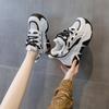 Inner height increase dad shoes women's 2025 spring new thick-soled transparent net casual fashion sports versatile tide muffin women's shoes