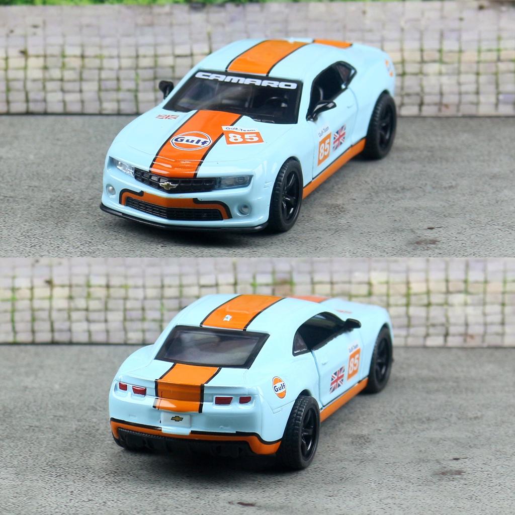 AJR3 1/43 Chevrolet Camaro SS Super Racing Spielzeugauto Modell CCA Druckgusslegierung Miniatur Freilauf Rückzieher Sammlung Geschenk Jungen