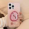 Three dimensional Rotating Clock Suitable for Apple 16 Mobile Phone Case 17promax Fantasy Small Animal Iphone15 Soft Case 13