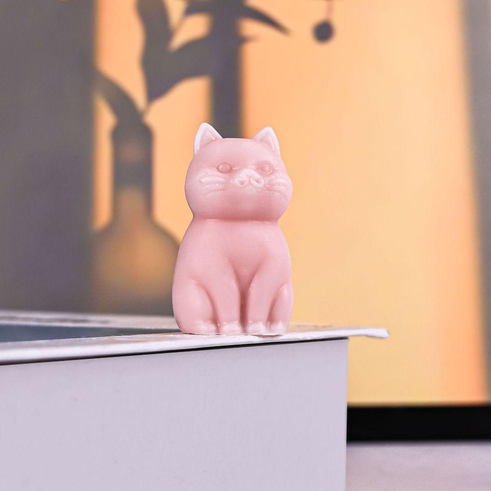 Sitting Cat Candle Mold Cute Soap Mould Desktop Ornaments Cat Silicone Mold Candle Making