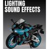 1/9 Scale Yamaha YZF R1M Racing Motorcycle Diecast Model Car Alloy Metal Outdoor Collection Display Classic Ornaments Boyfriend Gifts