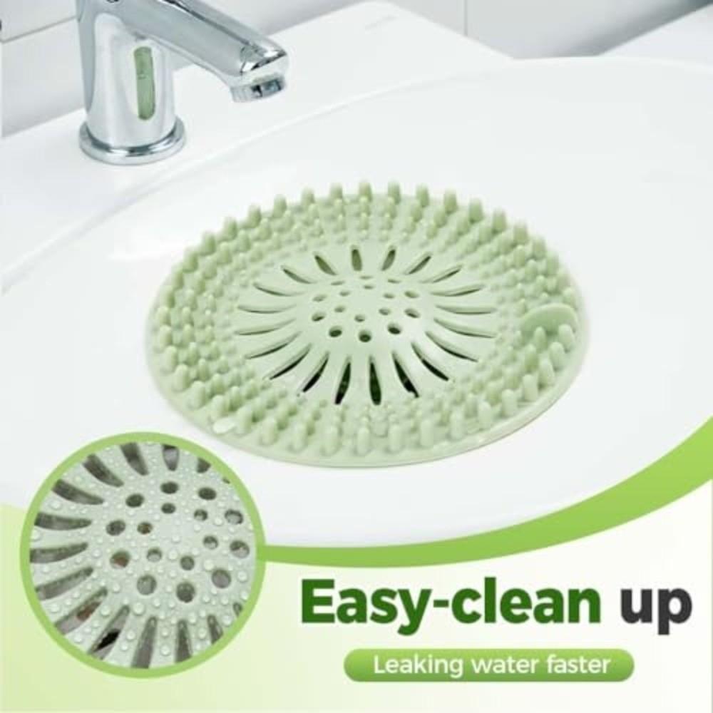 Easy Clean Hair Catcher Shower Drain Silicone Drain Covers Bath Stopper  Bathroom Accessory