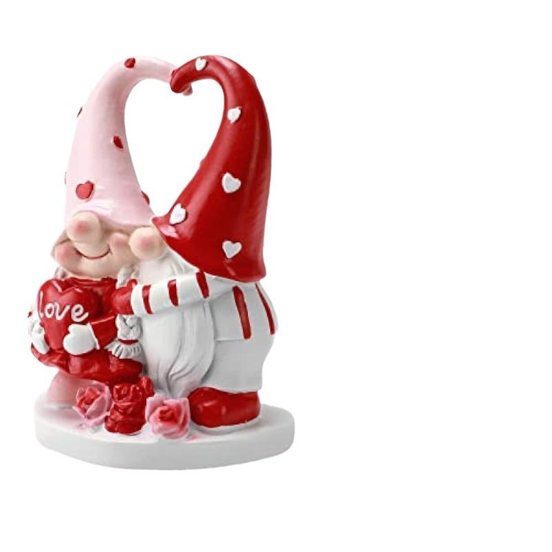 

Valentine s Day Dwarf Figurine As A Decorative Home Table Accessory, Resin Sculpture, Small Item, Christmas Exquisite A