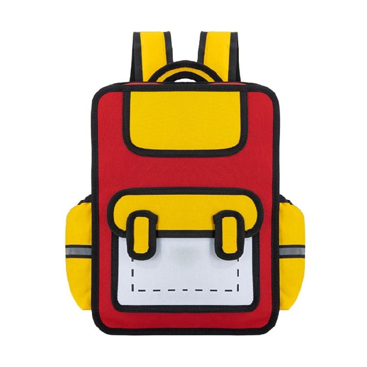 Creative Cartoon 3D Backpack for Children Anime Style Daypack Casual Book Bags for School and Short Travels