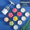 De'ou Starlight Hand-Press 3D Floral Mooncake Mung Bean Cake Mold Set