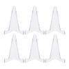 6pcs Trading Card Display Stand Sports Cards Rack Baseball Card Holder Trading Card Shelf Clear Mini Easel Stand for Baseball Trading Cards