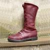 New European and American Retro Medieval Renaissance Large-size Men's Leather Boots