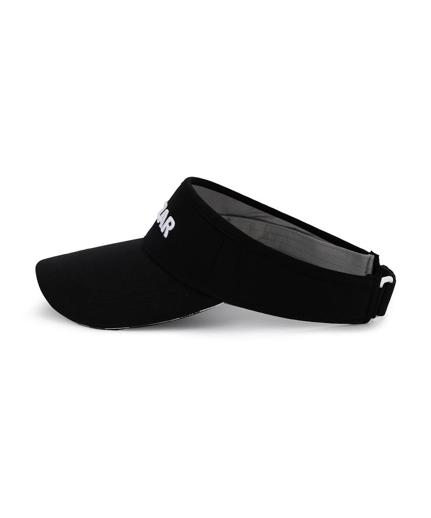 Bajal Sandwich Visor Sun Cap Black
