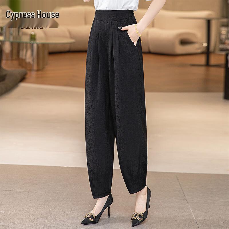 

Sibaishe Women s High-Waist Loose Casual Lantern Pants S