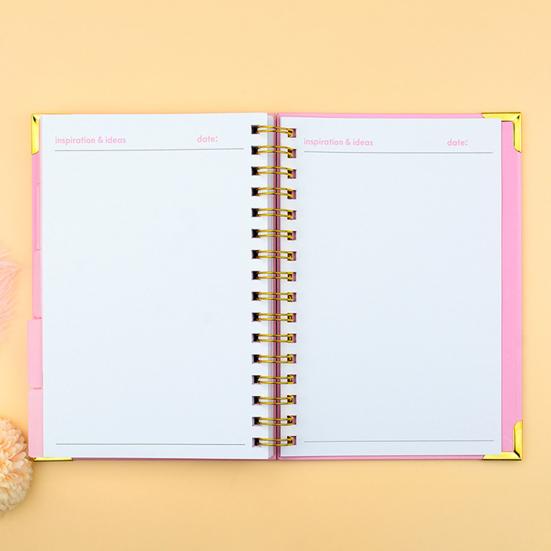 2026 Weekly Planner Notebook Spiral Bound Goal Journal with Elegant Cover Goal Setting & Task Tracking Portable Student Diary Organizer