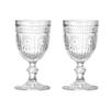 2pcs Set 10oz Cocktail Cups Crystal Diamond Painting Goblet Wine Glasses Luxury Sets Champagne Brandy Cups Transparent Drinkware