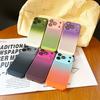 Hollow-Out Heat Dissipation Two-Color Gradient Metallic Paint PC Phone Case for iPhone 17 Air 16 15 14 13 12 Pro Max Back Cover