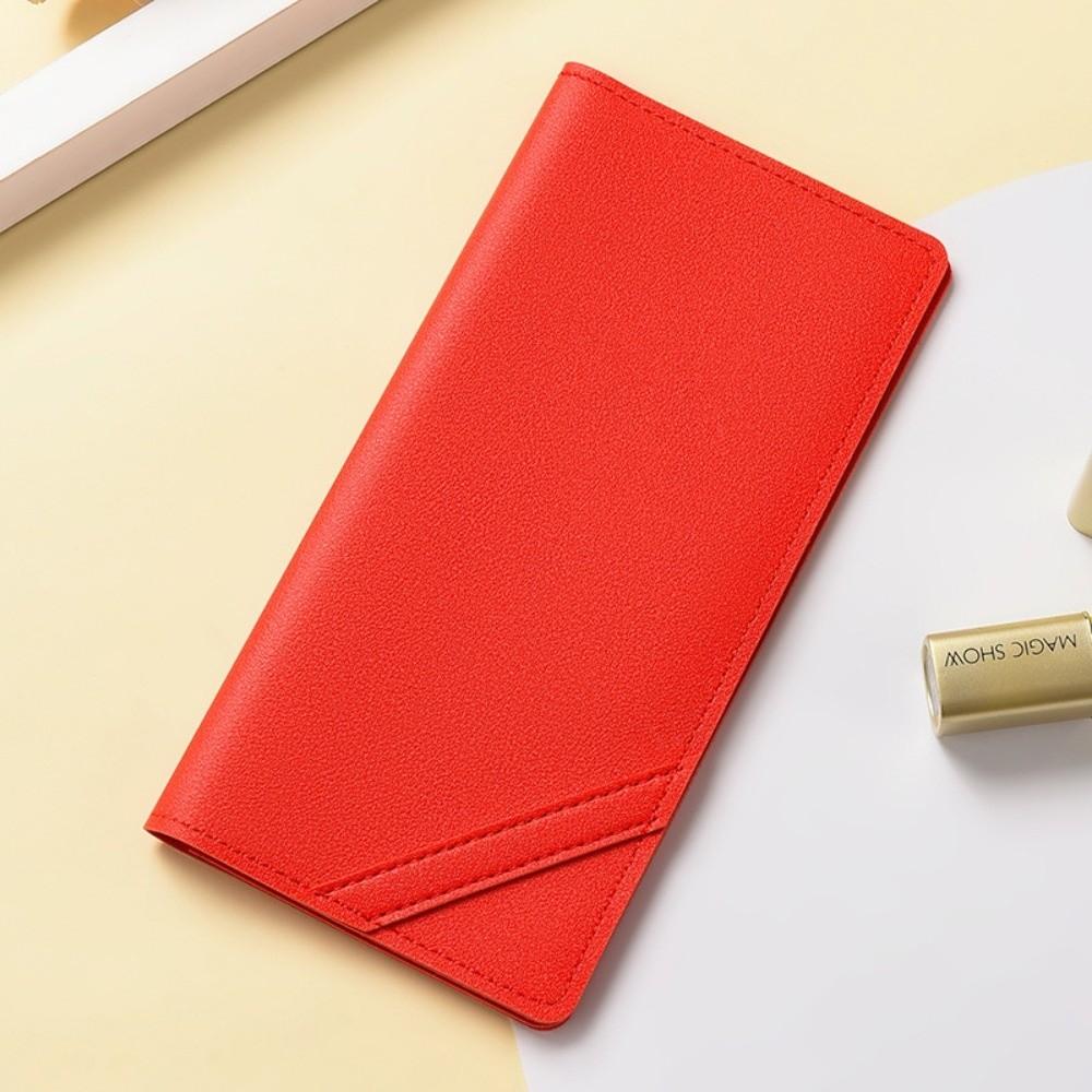 Porte-cartes universel à fentes multiples Couleur unie Cuir PU Étui pour cartes de visite Pochette d'identité Hommes Femmes