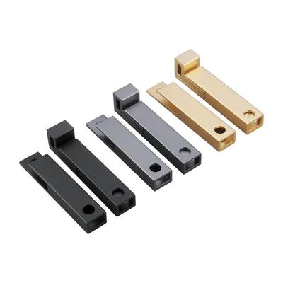 New Aluminum Alloy Door Latch No Punching/punching Required 180 Degree Door Bolt Surface Mounted Anticorrosive Door Lock Cabinet