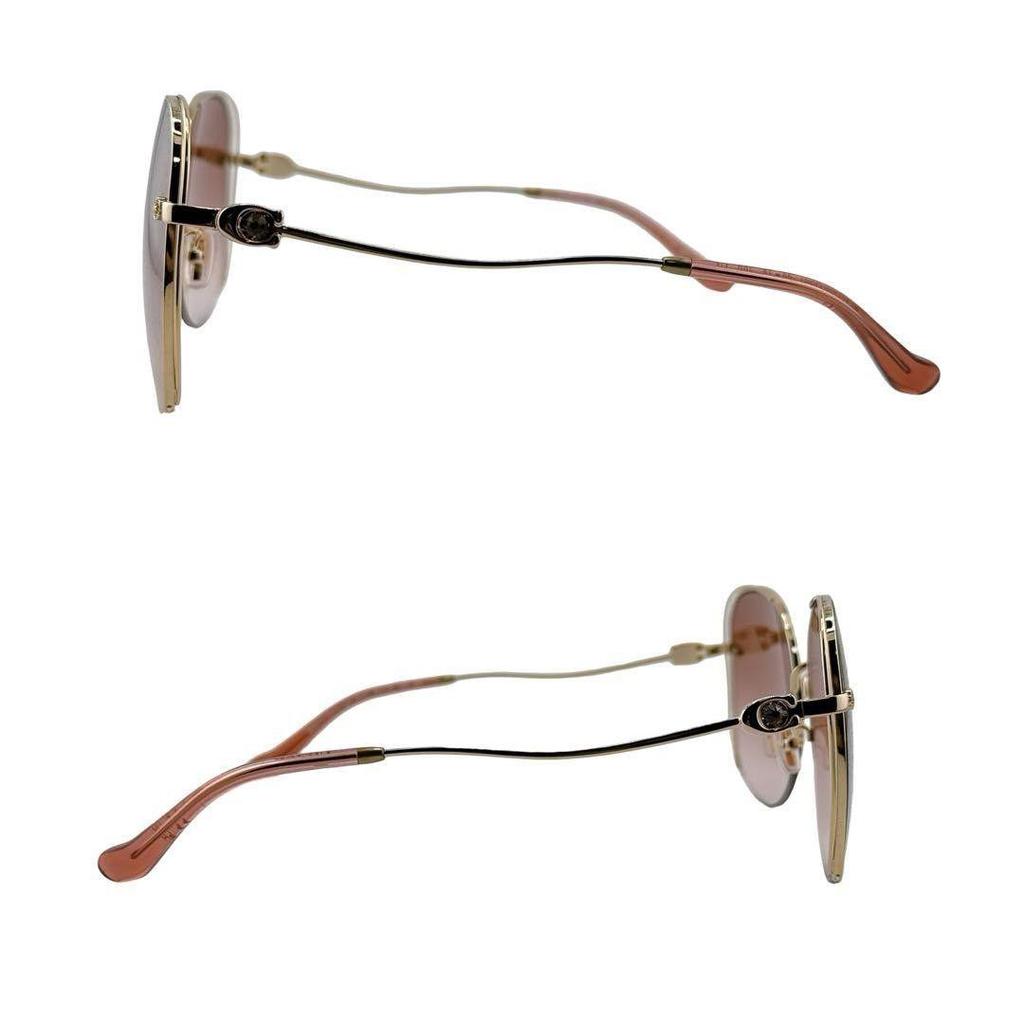Used [Extremely beautiful item/case included] COACH Non-prescription sunglasses eyewear HC 7145BD Metal Brown Gold Ladies