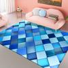 3D Colorful Geometry Block Carpets Large Area Rug for Living Room Bedroom Carpets Anti-Slip Floor Mat Kitchen Abstract Bath Mat