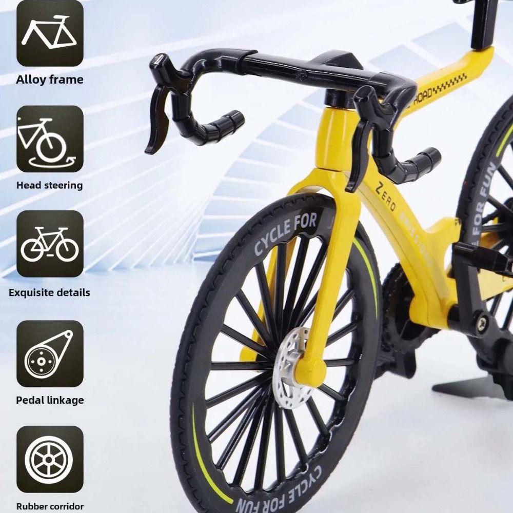 1:Модель міні-велосипеда 8-го масштабу, гоночний металевий дорожній BMX, модель гірського велосипеда, іграшка для дітей