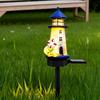 Outdoor Solar Lighthouse Decorative Solar Light Nautical-themed Solar Lighthouse Stake Lights for Outdoor Garden for Halloween