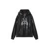 Sprayground Felpa con cappuccio tie-dye con bocca di squalo ricamata Felpa unisex Nera W0843303