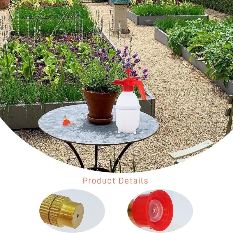 10/20Pcs Garden Pumping Sprayer Nozzle Garden Sprayer Nozzle Thread Mount Head for 0.8-1.5L Handheld Pressure Water Sprayer