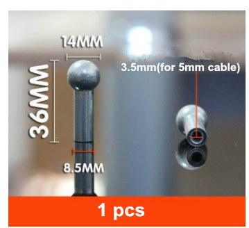 Gym Cable Steel Wire Rope Accessories Cable Machine Fitness Equipment Exercise Metal Limit Ball Terminals Gasket