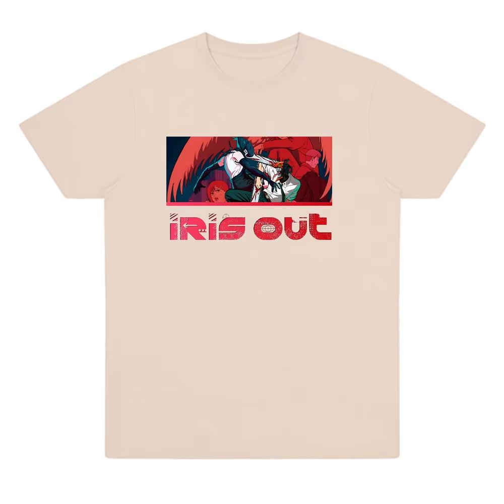 2025 Nowe Koszulki z Nadrukiem Kreskówkowym Ciężka Bawełna Odzież Japonia Nowe Koszulki Anime Estetyczna Koszulka Harajuku Unisex Manga Off White