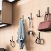 5PCS Adhesive Wall Hooks No Drill Strong Load-Bearing Hooks Durable Carbon Steel Hooks for Bathroom Kitchen Coat Towels