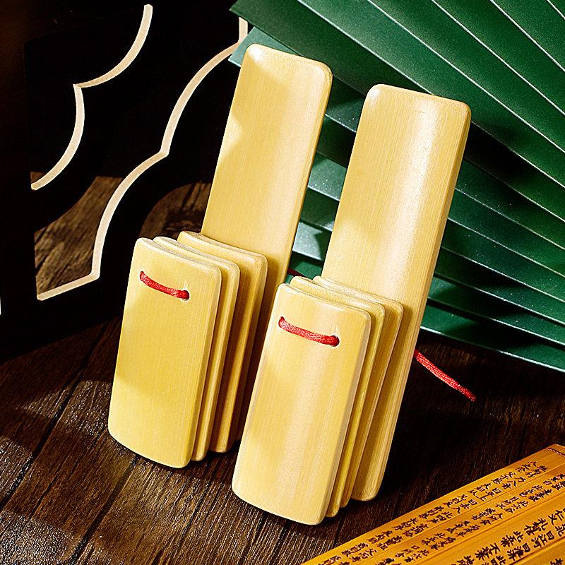 Children Natural Bamboo Small Clapper Talk Stage Performance Chinese Style Characteristic Clapper Talk Toys