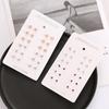 Elegant Colored Rhinestone Stud Earrings Set - 12 Pairs
