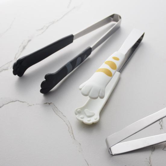 Food Clips Cat Paw Styling Food Tongs Salad Bread Baking Dessert Clips 430 Stainless Steel Food Tongs
