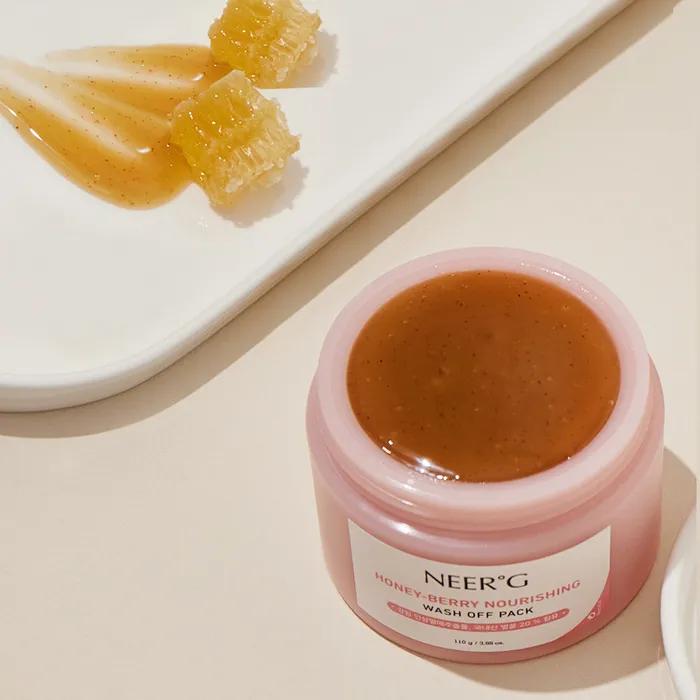 [Free Cleansing Sponge] NEERG Honey Berry Nourishing Wash-Off Pack 110g
