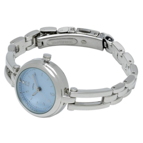 

Fieldwork Women s Analog Watch, 5 ATM Water Resistant, Metal Band, Silver/Blue, WP Miju ST288-2