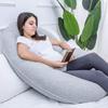 Body Pillow for Knit Popular Maternity Nursing Fluffy Enveloping Side Pregnancy Removable Cover C-Shaped Pregnancy, Cooling, Fabric, Pillow, Cushion,