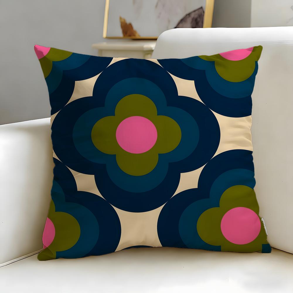 classic brand Orla Kiely Cushion Cover Soft & Easy-Wash Pillow Case – Versatile for Couch, Bed, Travel and Office