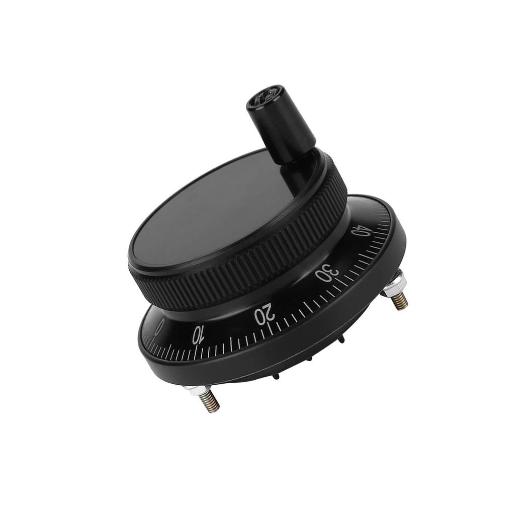 5V 60MM Hand Wheel Pulse Encoder Mill Router Manual Control For CNC System (Black)