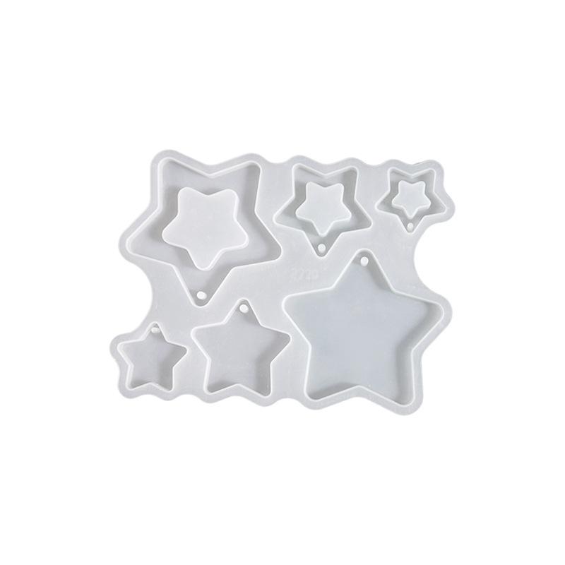 Christmas Decor Mold Diy Christmas Tree Ornament Star Pendant Mold Christmas-Themed Star Ornament Mold For Holiday Decoration