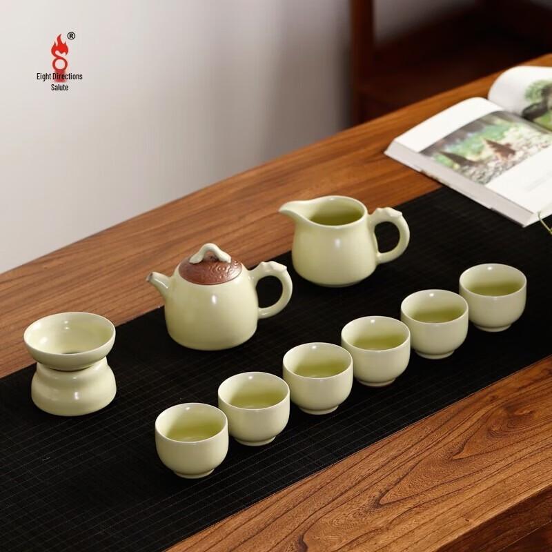 Ba Fang Li Stainless Steel Tea Set, Dragon Prosperity Series